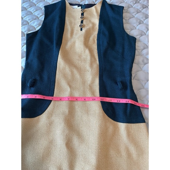 Vintage Country Set Mid Century Dress Knee Length Small (4-6) 70s/80s Preppy - Picture 6 of 10